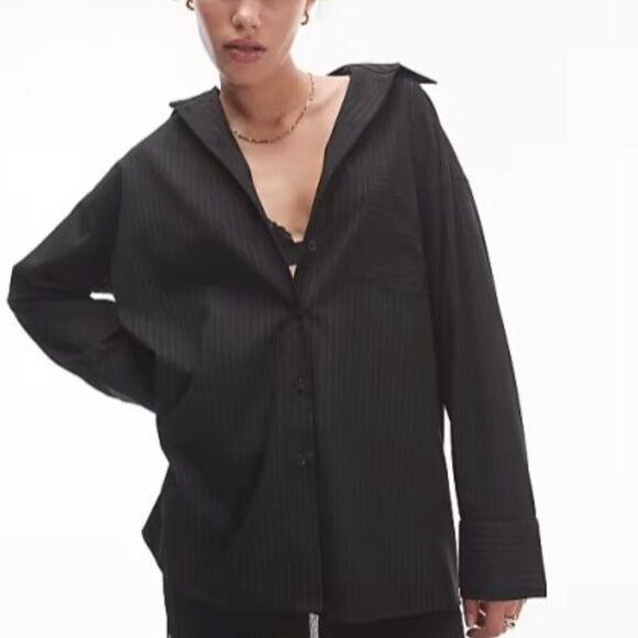 ASOS Tops - Asos Design Women's Oversized Thick Cotton Blend Shirt EUC